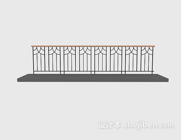免费栏杆护栏3d模型下载