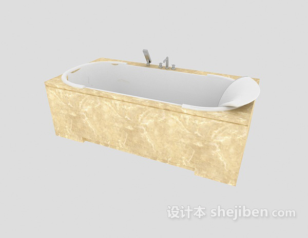 现代风格浴缸3d模型下载