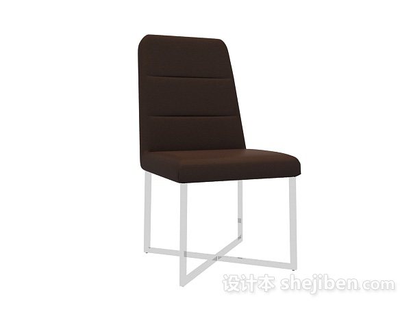 现代风格棕色现代椅子3d模型下载