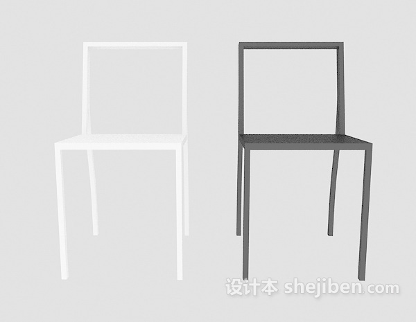 免费现代素描椅子3d模型下载