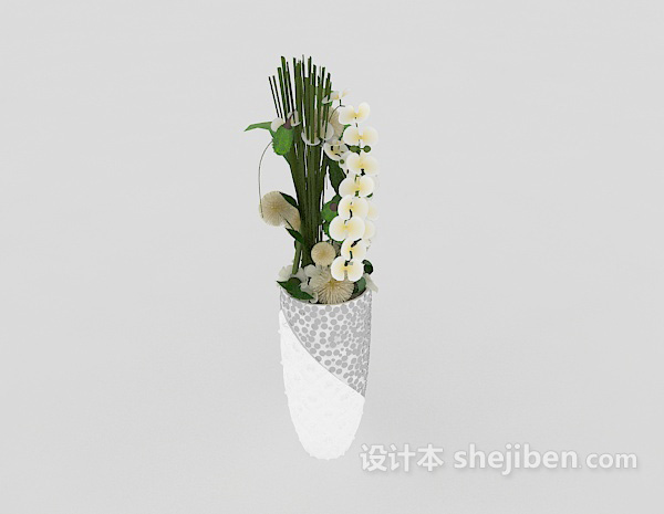 设计本玻璃花瓶库3d模型下载