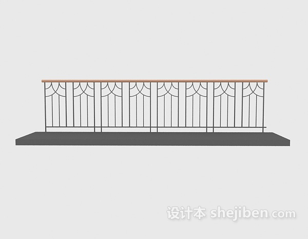 免费栏杆护栏3d模型下载