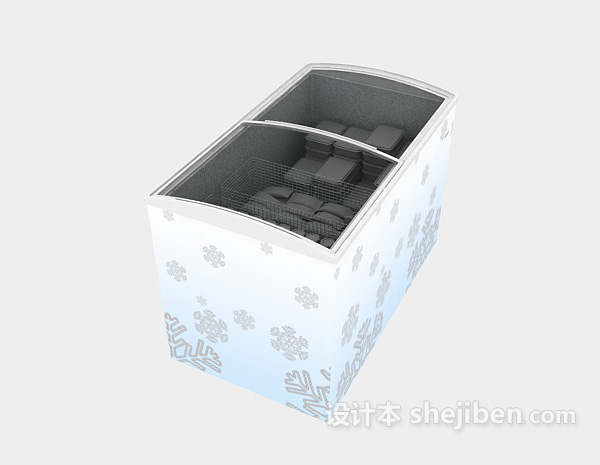 现代风格冰柜3d模型下载