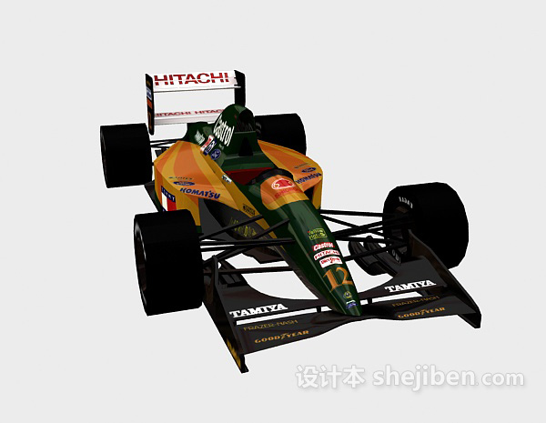 设计本莲花F1一级方程式赛车3d模型下载