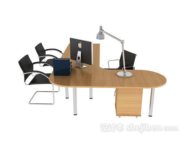 免费办公桌椅3d模型下载