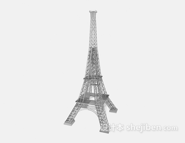 设计本埃菲尔铁塔3d模型下载