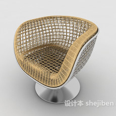 创意休闲藤椅3d模型下载