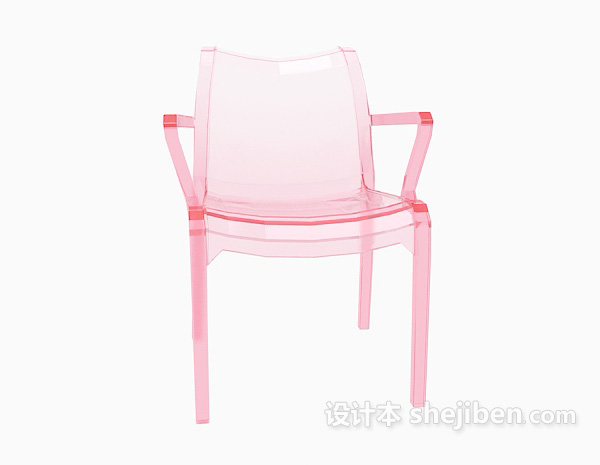 设计本现代红色椅子免费3d模型下载
