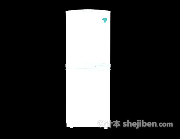 设计本海尔冰箱3d模型下载