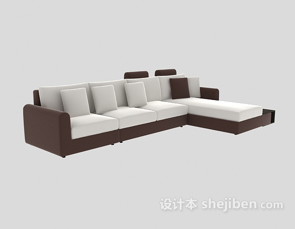 现代风格沙发3d模型下载