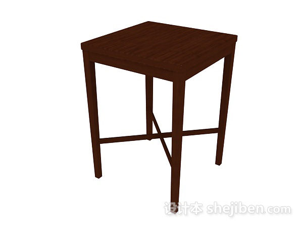 现代风格桌椅组合3d模型下载