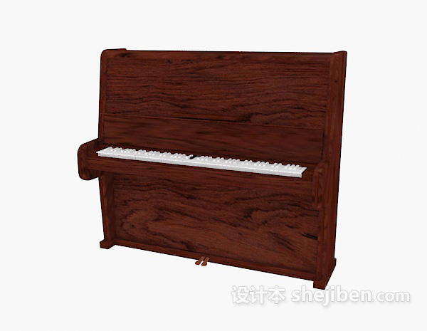 现代风格钢琴3d模型下载