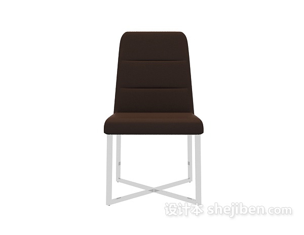 免费棕色现代椅子3d模型下载
