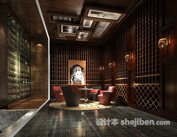 中式茶室模型