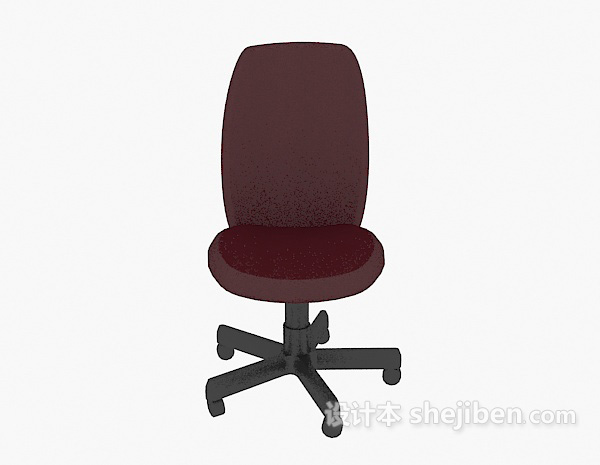 现代风格红色移动办公椅3d模型下载