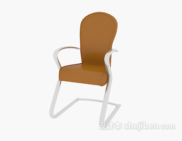 免费扶手办公椅3d模型下载