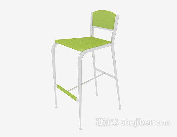 绿色高脚椅
