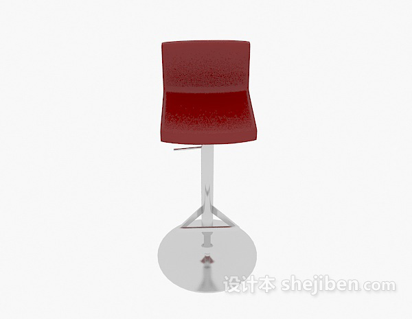 现代风格时尚简约吧台椅3d模型下载