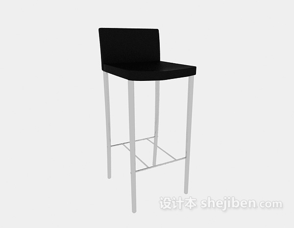 免费现代酒吧高脚椅3d模型下载