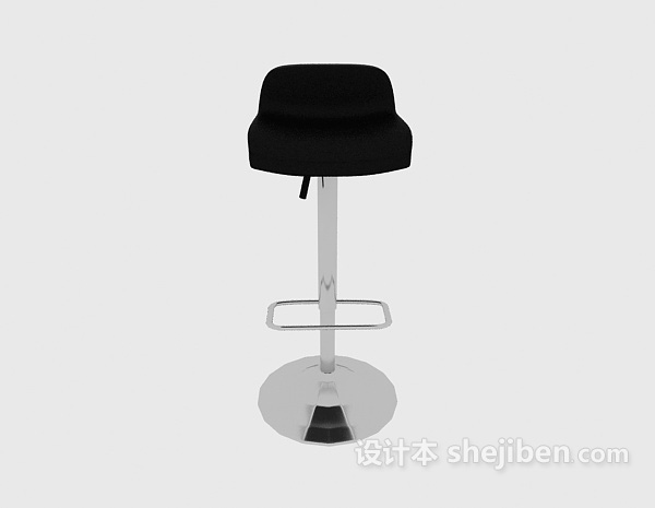 现代风格现代休闲高脚椅3d模型下载