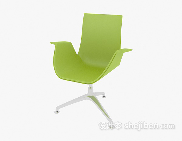 免费U型办公椅子3d模型下载