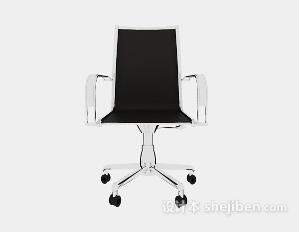 现代风格时尚黑色办公椅子3d模型下载