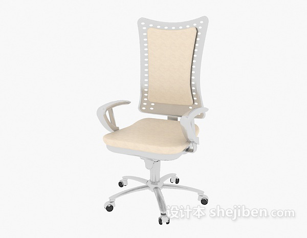 免费高背办公椅3d模型下载