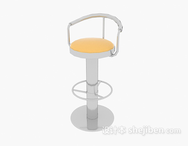 免费现代吧台高脚椅3d模型下载