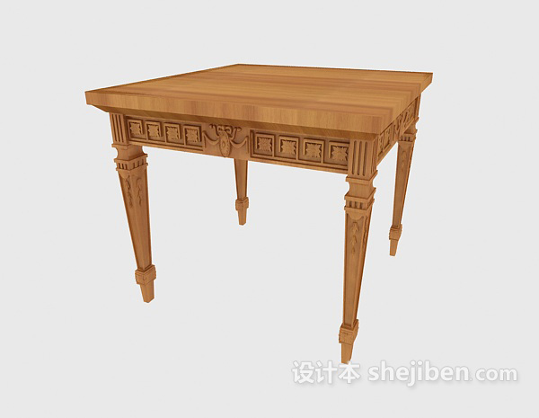 欧式风格木质边桌