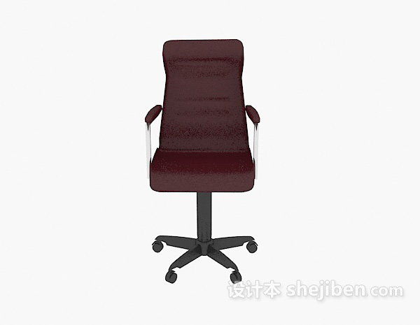 现代风格红色皮质办公椅3d模型下载