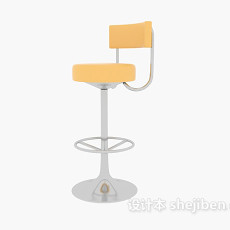 现代高脚吧台椅3d模型下载