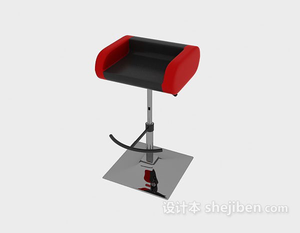 免费现代简约风格高脚椅3d模型下载