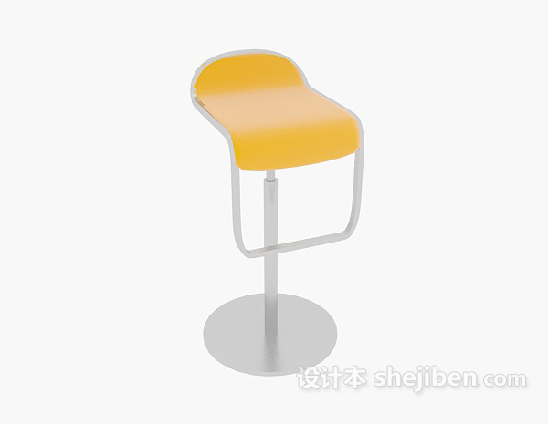 现代风格简约吧台椅3d模型下载