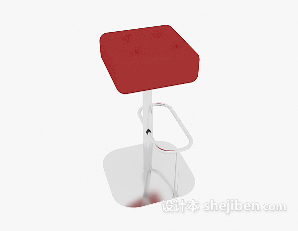 现代风格可伸缩高脚椅3d模型下载
