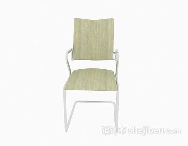 现代风格时尚绿色办公椅3d模型下载