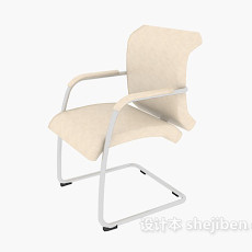 浅色办公椅3d模型下载