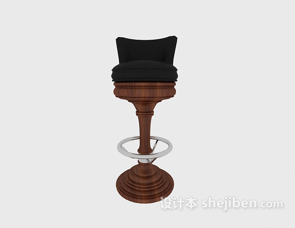 欧式风格欧式精致高脚椅3d模型下载