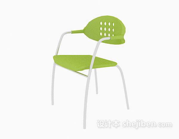 现代风格绿色椅子3d模型下载