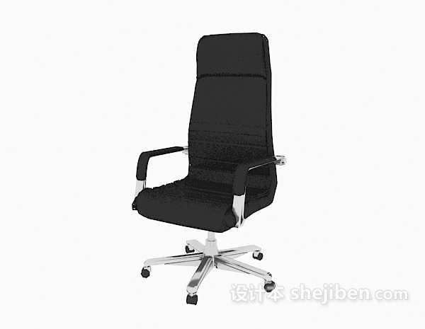 免费公司黑色办公椅3d模型下载