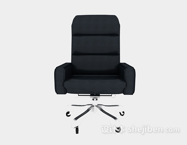 现代风格舒服皮质办公椅3d模型下载