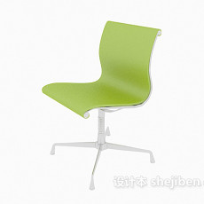 简约风格绿色办公椅3d模型下载