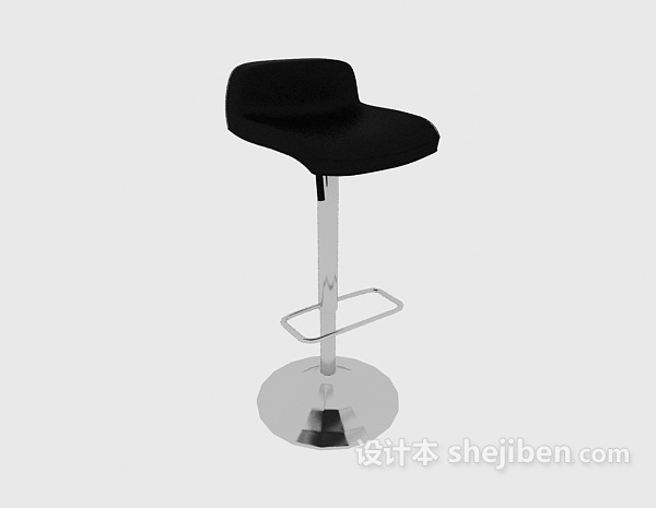 免费现代休闲高脚椅3d模型下载