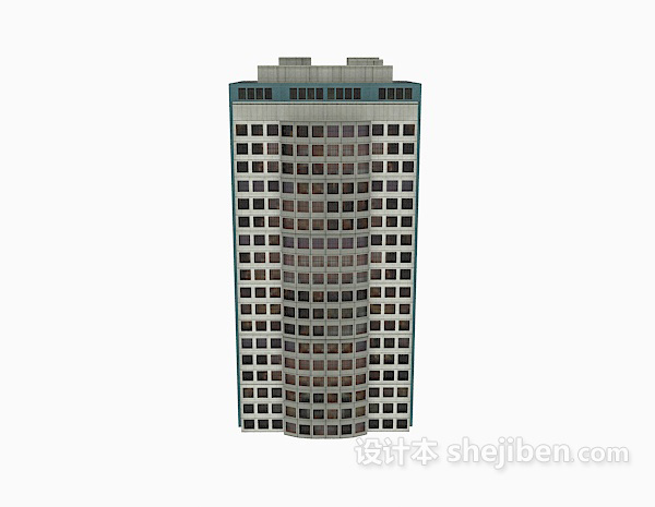 现代风格商业大厦3d模型下载