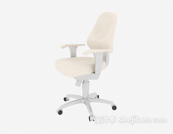 简约风格移动办公椅3d模型下载