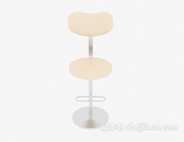 现代风格现代简约高脚椅3d模型下载