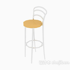 休闲高脚椅3d模型下载