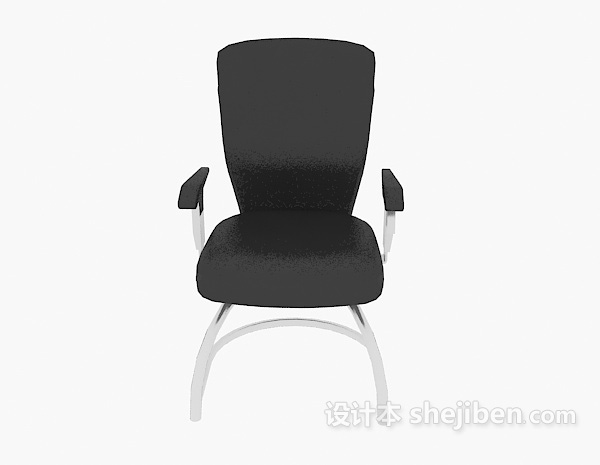 现代风格黑色现代简约办公椅3d模型下载