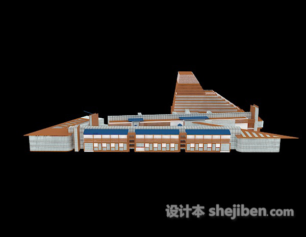 现代风格大楼建筑物3d模型下载