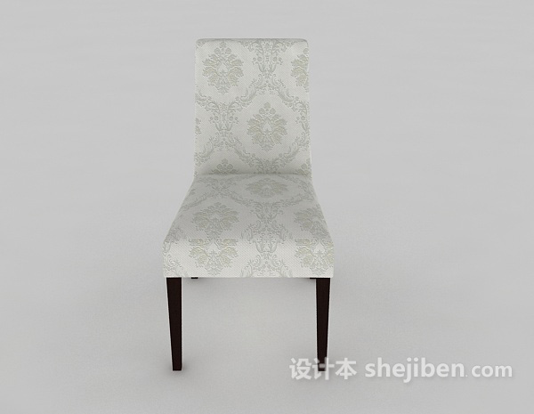 欧式风格欧式实用餐椅3d模型下载
