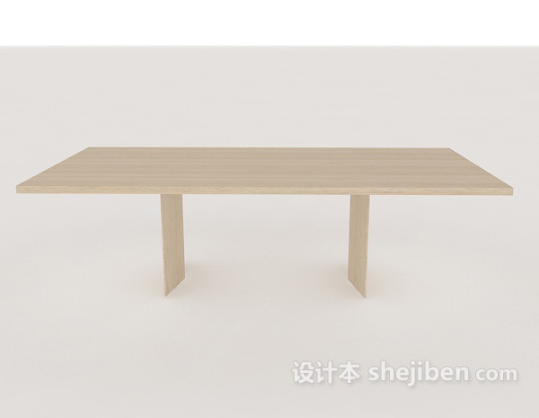 现代风格家居实木沙发茶几3d模型下载